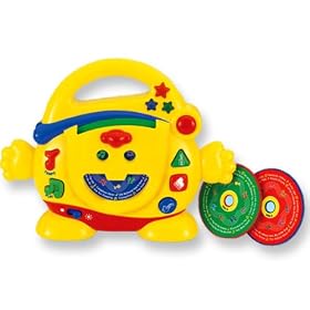 Carry Along Musical Toy - Player With Three Cd'S -Affordable Gift for your Little One!... by Megcos Toy Company LTD