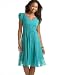 Suzi Chin Dress, Silk Chiffon Empire-Waist Black 10