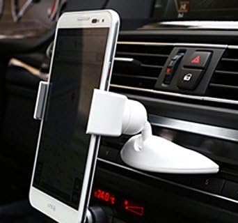 Xenomix Grab SHG-P1000 Universal Smartphone Car CD SLOT Plug-in Mount Cradle Holder (White)