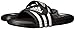 adidas Unisex Adissage Cloudfoam Slides Sandal, Black/White/Black, 6 US Men