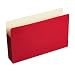Wilson Jones® ColorLife® File Pocket, Moisture/Tear Resistant, 3 1/2" Expansion, Legal Size (9 1/2" x 14 3/4"), Red, 25 per box (WCC74R)
