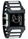 Nixon Men's Block SS Digital Watch in All Black / White (A596-756)