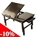Folding Solid Wood Notebook Laptop Table, Adjustable Height &amp; Angle Laptop Food Bed Lap Top Tray Table Desk, FBT02-Sch, Promotion! 25.95 instead of 28.95 only until 27.05.2012