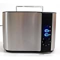 Luxus Design Edelstahl Toaster Doppelschlitz Toaster 2 Scheiben Br�tchenaufsatz
