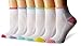 Jefferies Socks Big Girls' Performance Tech Quarter Socks 6 Pair Pack