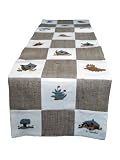 Handmade Decorative Table Runner in Checkers Design
