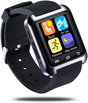 Acamar 2015 Bluetooth3.0 Smart Watch Wrist Wrap Watch Phone for IOS Apple iphone 4/4S/5/5S/6/plus Android Samsung S2/S3/S4/Note 2/Note 3 HTC Nokia Black