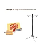 Gemeinhardt 3 Soprano Flute Bundle with Music Stand, Care Kit, and Polishing Cloth