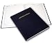 Scientific Notebook - 96 Grid Pages, Black Imitation Leather Hardcover
