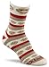 Fox River Women's Red Heel Merino Monkey Stripe Crew Socks, Brown Heather, Medium