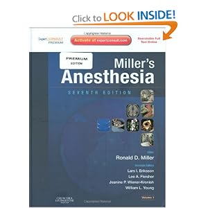 Click here to buy Miller's Anesthesia: Expert Consult Premium Edition - Enhanced Online Features and... by Ronald D. Miller MD, Lars I. Eriksson, Lee A. Fleisher MD, and Jeanine P. Wiener-Kronish MD.