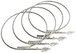 Fusionbrands 5-Inch Stainless Steel Food Loop Flame Trussing Tool for the Grill, Set of 4