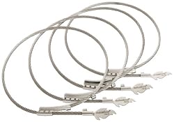 Fusionbrands 5-Inch Stainless Steel Food Loop Flame Trussing Tool for the Grill, Set of 4
