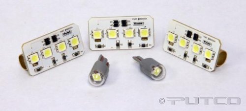 Putco Pure LED Interior Dome Light KitVehicle SpecificGMCSierra2003 to 2007(ClassicBody) CrewCab