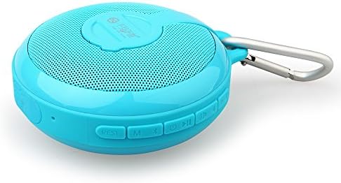 Portable Bluethooth 2.1+EDR+Hi-Fi Speaker,with 6 Hours Rechargeable Battery, Water Resistant,Anti Dust,Resist Compression,Bathroom, Pool, Boat, Car,Desert, Beach, & Outdoor Use, BV210 Black (Azure)