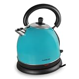 Klarstein Design Wasserkocher Teekessel Edelstahl (kabellos, 2200W, 1,8L , Cool-Touch) t�rkisvon "Klarstein"