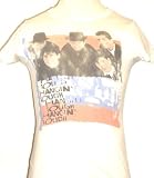 New Kids On the Block Hangin Tough Women's White Vintage T-shirt