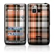Copper Plaid Design Protective Skin Decal Sticker for LG Dare Cell Phone