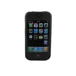 Silicone Case Cover for Apple Iphone 2G 3G 3GS (Black)