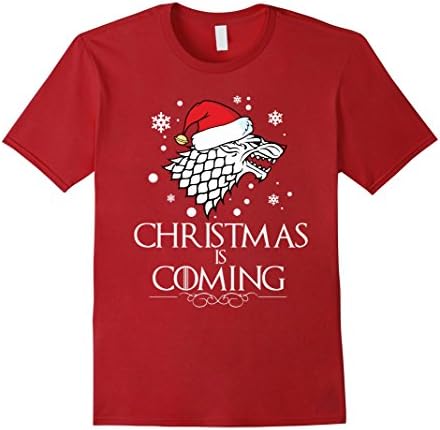 Men's CHRISTMAS IS COMING Medium Cranberry