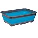 Collapsible Washing-Up Bowls with Grey Rim - Blue