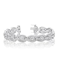 18K White Gold 3.29ct Diamond Bracelet