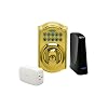 Schlage LiNK Wireless Keypad Deadbolt Starter Kit System, Bright Brass