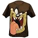 Search : Looney Tunes Taz Tazmanian Devil Big Face Brown Adult T-shirt Tee