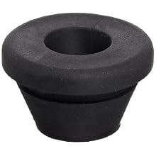 PVC (Polyvinylchloride) Quick Fit Grommet, .53" OD, .32" Thickness for .06" Panel (Pack of 25)