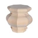 Octagonal Bun Foot Cherry 4 1/2"