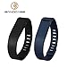 Bandcase Set Large L 1pc Navy Blue 1pc Black 1pc Replacement Bands with Clasps for Fitbit Flex Only No Tracker/ Wireless Activity Bracelet Sport Wristband Fit Bit Flex Bracelet Sport Arm Band Armband