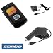 Black Durable Flexible Soft Silicone Skin Case + Car Charger + Home Charger For Verizon LG Chocolate 3 VX-8560 Cell Phone