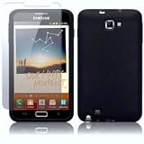 Housse Etui coque en GEL Silicone pour SAMSUNG GALAXY NOTE N7000 i9220 / gt-I9220 + Stylet compatible DE QUALITE LUXE avec C�ble micro USB 100% DEDIE et Protection �cran Offert **par Access-Discount�