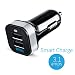 Mivi Smart Charge 3.1A Dual Port Car Charger for all smart mobile devices and Tablets (Black) RS.499.00