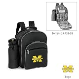 Michigan Wolverines NCAA Sorrento Insulated Picnic Backpack (Black/Grey)