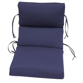 Bahama Solid Navy Cartridge Chair Cushion from Furniture Cushions