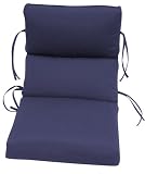 Bahama Solid Navy Cartridge Chair Cushion