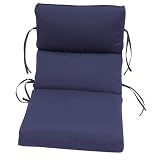 Bahama Solid Navy Cartridge Chair Cushion by Arden
