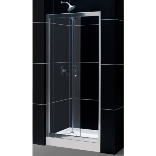 DreamLine Butterfly 34 to 35 12 in. Frameless BiFold Shower Door