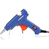 CCbetter&reg; Mini Hot Glue Gun 20 watt High Resistant Temperature with Safety Stand Holder (Blue)