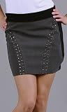 SUMAYA Studded Knit Mini Skirt