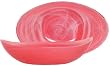 Colorful Art Glass Rose Large Boat Bowl 13 1/2"x8"x3 1/2"
