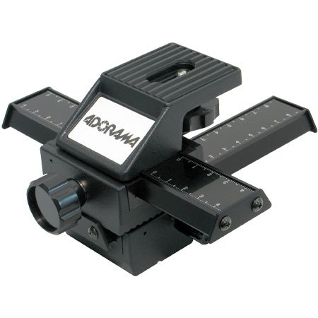 Photo: Adorama Macro Focusing Rail Set, 4 Way, Fine Control, Camera Focusing Rail to Aid in Tripod Mounted Macro Photography.