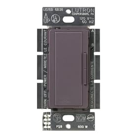 Click here to buy Lutron Maestro 600-Watt Accessory Dimmer Plum #MSC-AD-PL by Lutron.