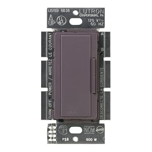 Lutron MSC-AD-PL Maestro 600-Watt Accessory Dimmer Plum by 
