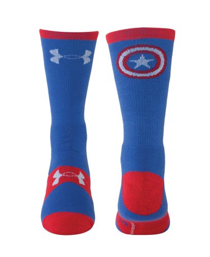 Under Armour Men's Alter Ego Captain America Crew Socks