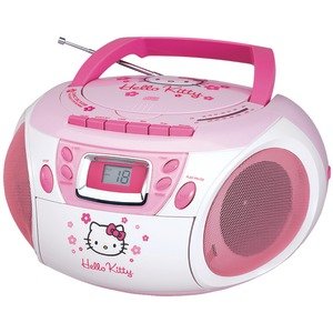 New High Quality HELLO KITTY KT2028A STEREO AM/FM/CD BOOM BOX WITH CASSETTE PLAYER/RECORDER (PERSONAL AUDIO)