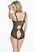 O Sexy Lingerie Women's Open Cup Crotchless Teddy