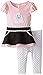 Youngland Baby Girls' Poodle Applique Dress and Polka Dot Legging Set