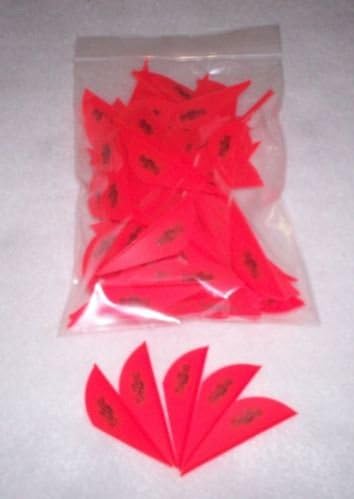 Blazer Arrow Vanes (Bohning) Neon Red w/Logo Pkg/50